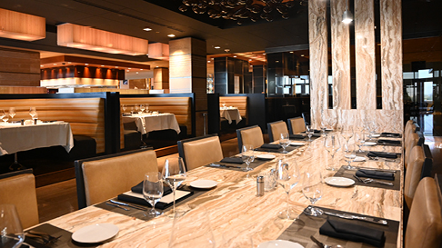 Large private dining table at Anthony's Prime Steak and Seafood
